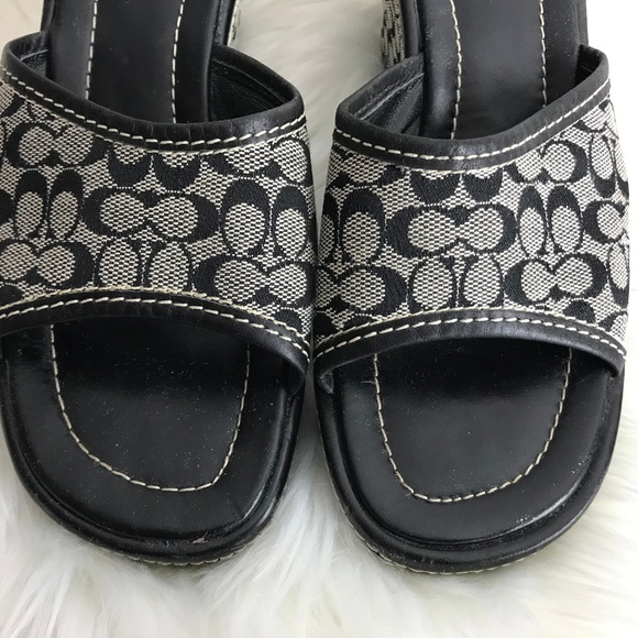 Coach Signature Connie Black Wedge Platform Shoe - Picture 3 of 7